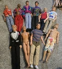 Lot 10 Vintage Boy Barbie Dolls MC Hammer New Kids On The Block Jonas HS Musical