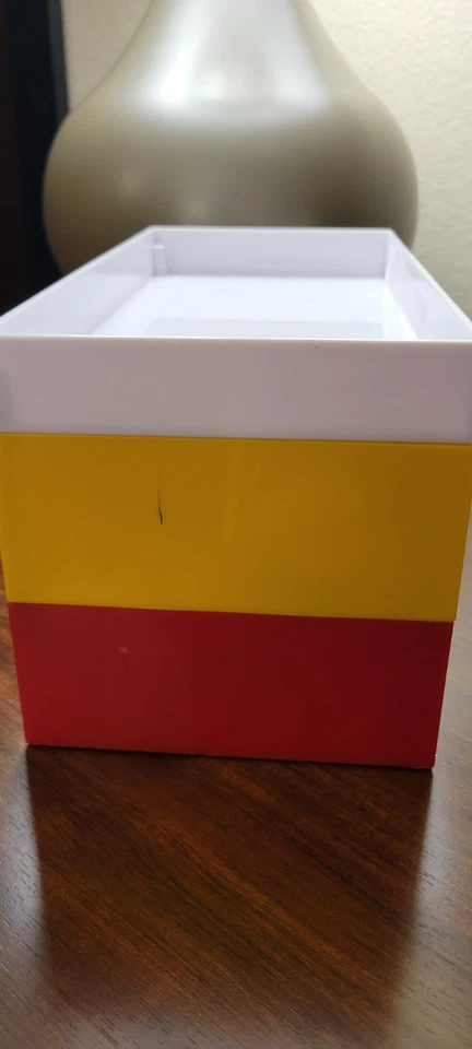 LEGO Ladrillo de Almacenamiento 3 Cajones Amarillo, Azul, Rojo Apilable, Estante de Exhibición Superior, OBJETIVO Foto 4 de 4