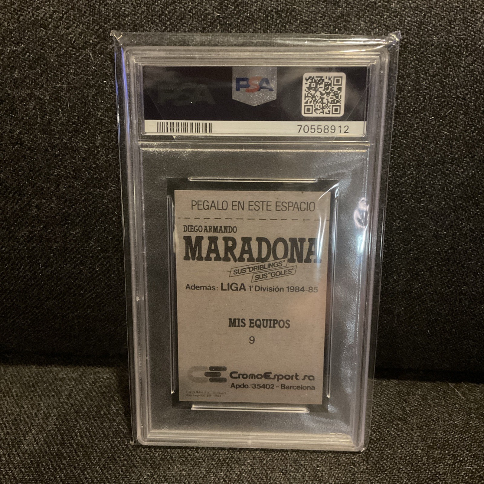 1984-85 CromoEsport Diego Armando Maradona Liga 1a Division - Diego Maradona #9 view 2