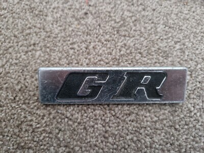 VINTAGE TOYOTA GR METALL KAROSSERIE MOTORHAUBE KOFFERRAUM MASKOTTCHEN ABZEICHEN SCHRIFT