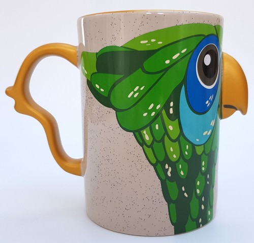 Disney Store Mary Poppins Loro Taza Taza Paraguas Topper Cerámica Cabeza Cara Forma - Imagen 8 de 11