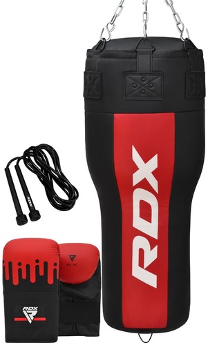 Boxing Punch bag by RDX, Filled Heavy Punch Bag Mitts, Uppercut Kick Boxing Bag - Picture 8 of 28