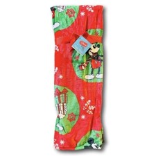Disney Mickey Mouse Plush Red Throw Christmas Holiday Blanket 50in.x70in.