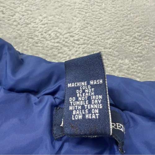 Polo Ralph Lauren Size Large Girls Down Blue Puffer Jacket Winter Outdoors Nylon - Picture 15 of 16