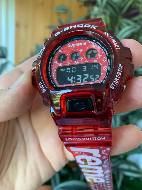CASIO G SHOCK DW 6900 SUPREME CUSTOM WATCH | eBay