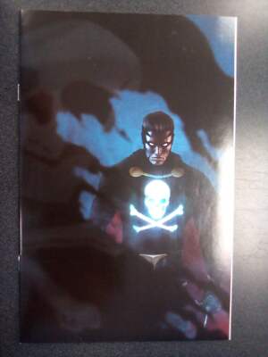 Black Terror #2 1:11 Rahzzah Blue Virgin Variant Comic Book First Print 2019