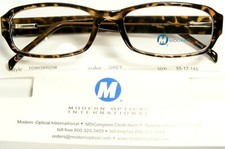 NEW MODERN OPTICAL TOMORROW SPOTTED GREY EYEGLASSES GLASSES FRAME 55-17-145mm