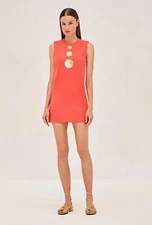 BNWT Alexis "Vango" Dress in Red Orange Medium BNWT Retail Price $685
