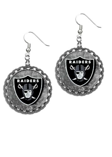 Oakland raiders football  earrings earring set super cute pair of earrings gift - Afbeelding 1 van 1