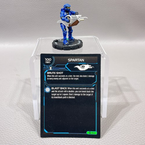 Halo ActionClix Miniatures Blue Spartan Brute Shot with Matching Card #040 - Picture 6 of 6