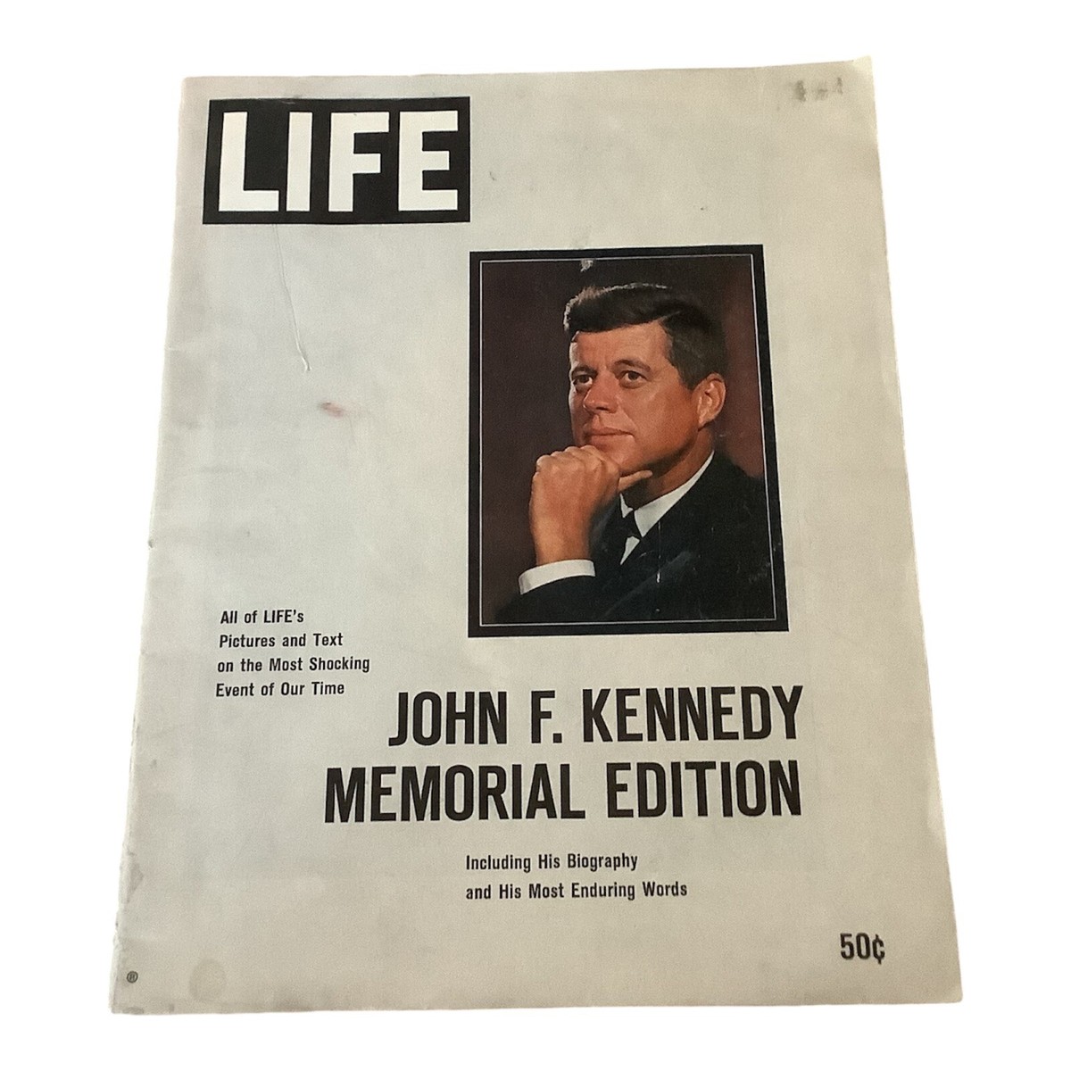 【ジャンク】雑誌 LIFE JFK 1960年代 Vintage Life Magazine John F Kennedy Memorial Edition 1963
