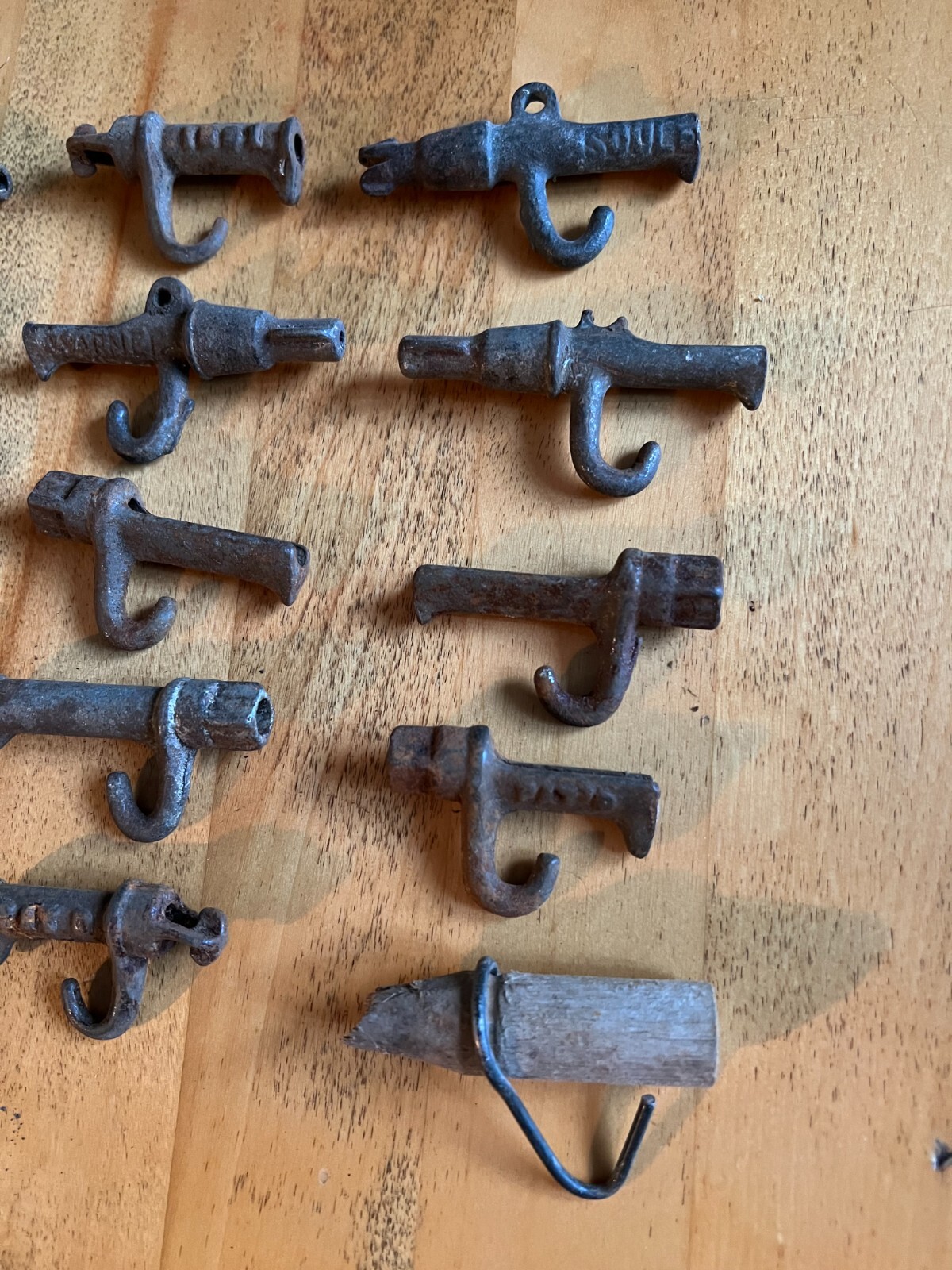 Vintage CAST IRON TIN 20 Sap Gathering TAPS SPILES SPOUTS Maple Syrup