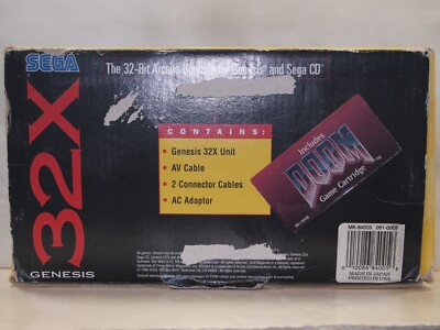 Buy Sega Genesis 32x Video Console - Black (MK-84000A) online | eBay
