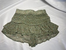 Green Altard State Ruffle Skirt Altar'd State floral size small