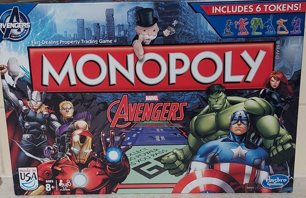 Monopoly Marvel Avengers Edition Board Game By Hasbro Fully
