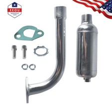 Exhaust With Muffler For Predator 196cc 212cc GX160 GX200 Go Kart