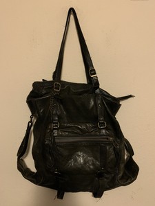 distressed leather backpack for womens