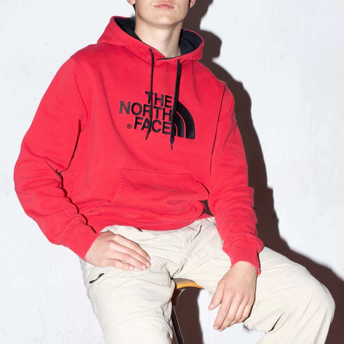 The North Face Menu0026#039;s Half Dome Pullover Hoodie Red / 100% Cotton / M  Size | eBay