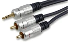 OFC 3.5mm Aux Stereo Jack Male Plug to Twin Phono 2 RCA Audio Cable 50cm to 20m