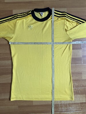 1980s ADIDAS FOOTBALL SHIRT SOCCER JERSEY LONG SLEEVE sz L MEN