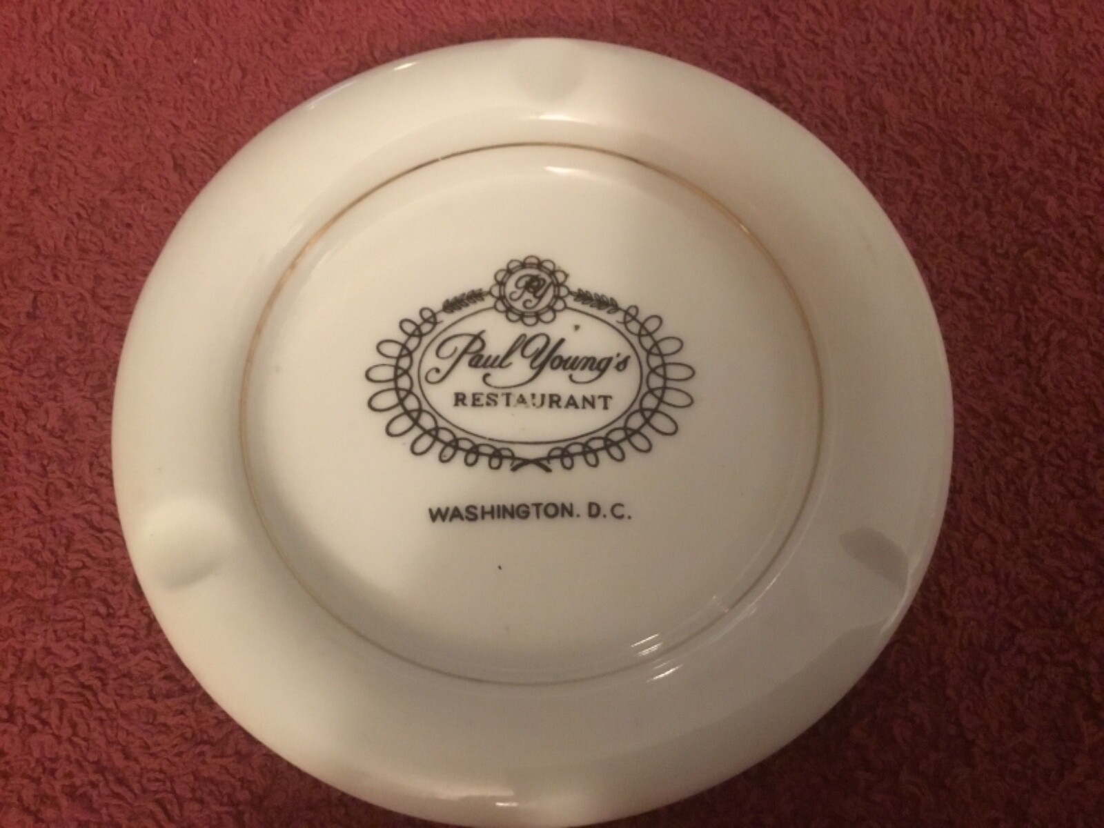 Paul Young's Restaurant Washington DC Ceramic Ashtray eBay