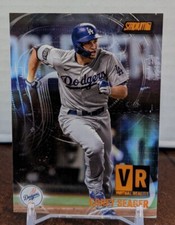 Corey Seager 2021 Stadium Club Virtual Reality VR Orange /50 #VR-13 Dodgers
