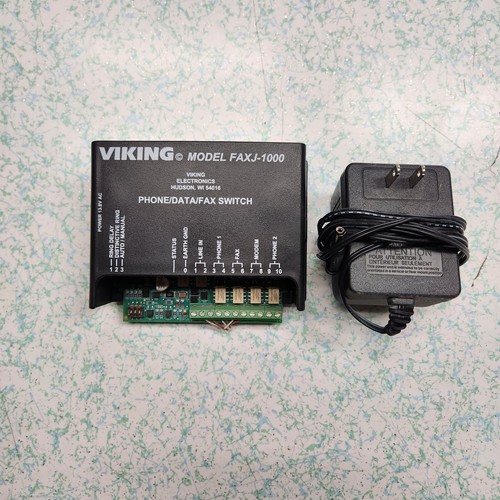 Viking Electronics Faxjack Telefon-/Faxschalter (FAXJ1000), Strom- & vorverdrahtete Kabel