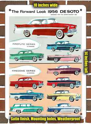 Metal Sign - 1956 DeSoto Outside-Inside 2 - 10x14 inches
