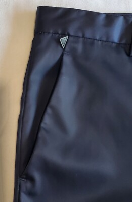 PRADA(ACU1-2018-2516)FLAT FRONT CROPPED CONTRAST CUFF PANT MEN'S