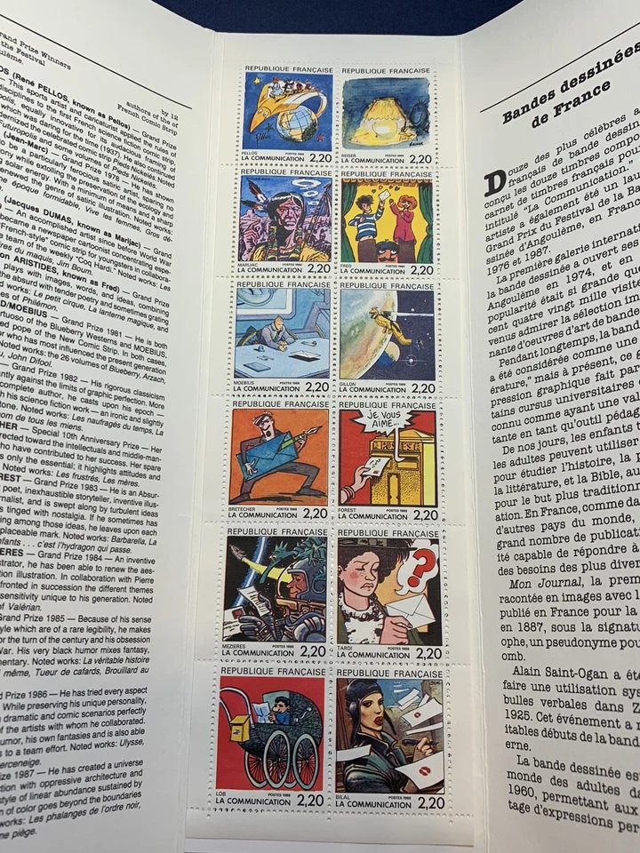 1988 FRANCE COMIC STRIP FOLDER LA COMMUNICATION FRENCH AGENCY IN NORTH AMERICA - Image 4 of 4