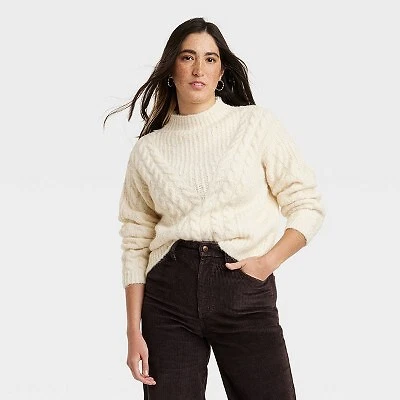Cream womens turtleneck cheap