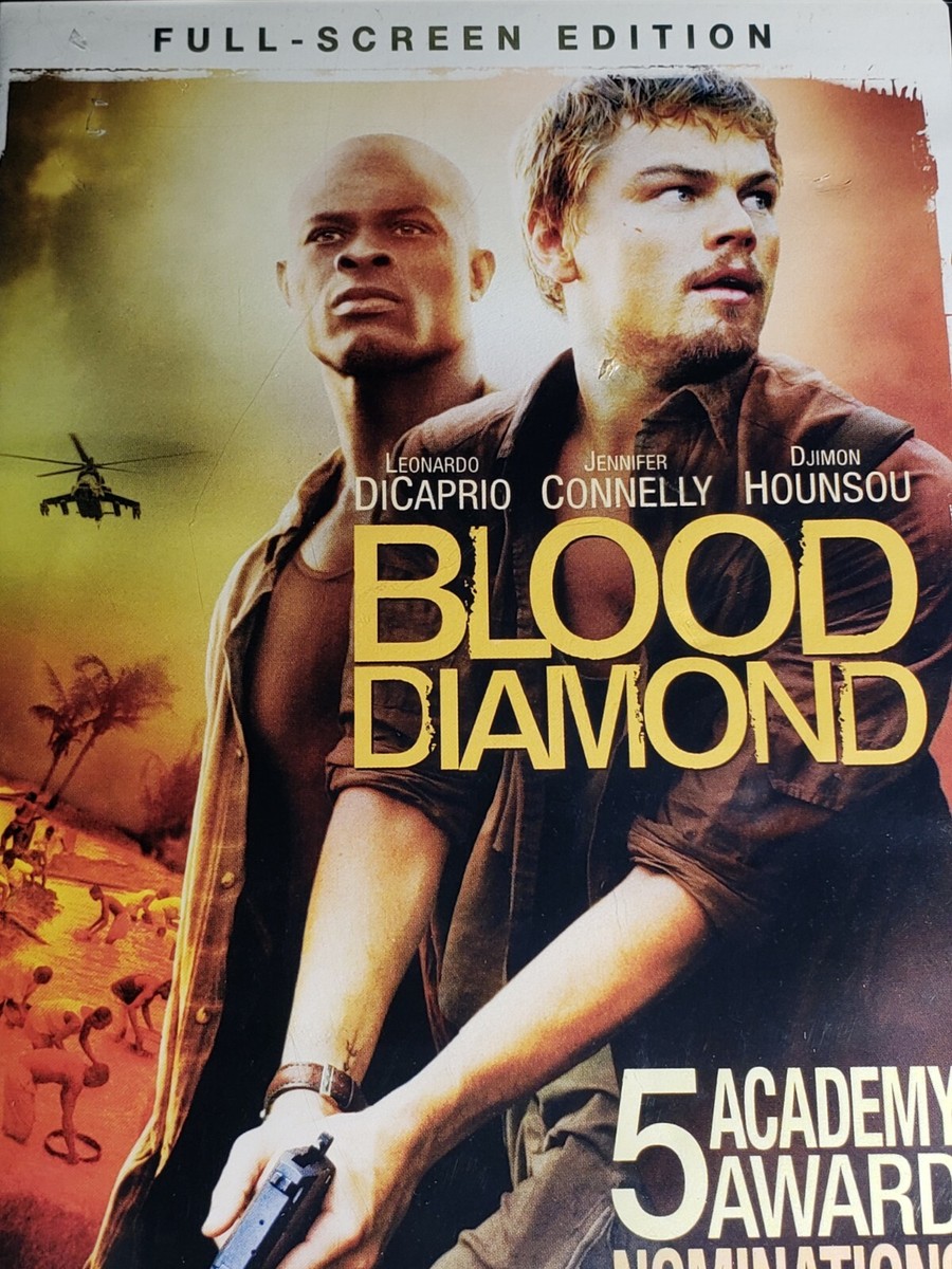 Blood Diamond DVD 2006 Full-Screen Edition Leonardo DiCaprio Jennifer  Connelly