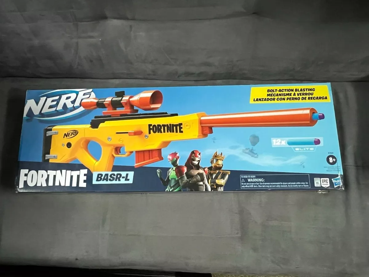 NERF Fortnite BASR-L Bolt Action, Clip Fed Blaster  