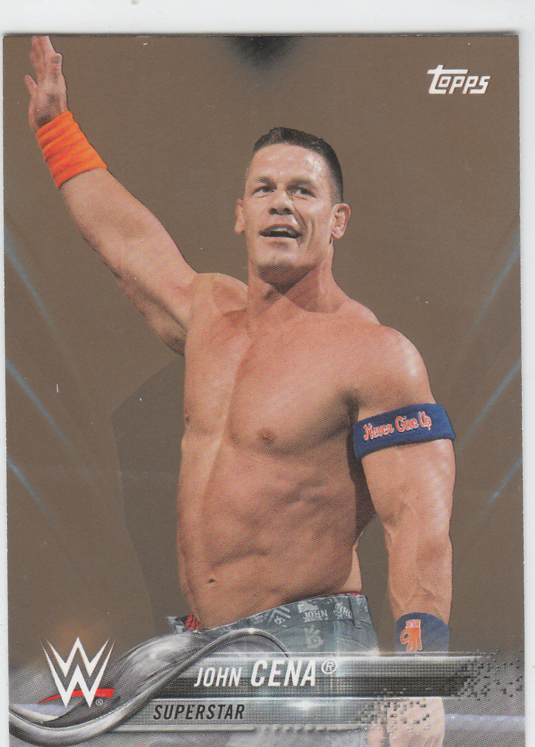 2018 Topps WWE Wrestling John Cena #43 Rare Bronze Parallel | eBay