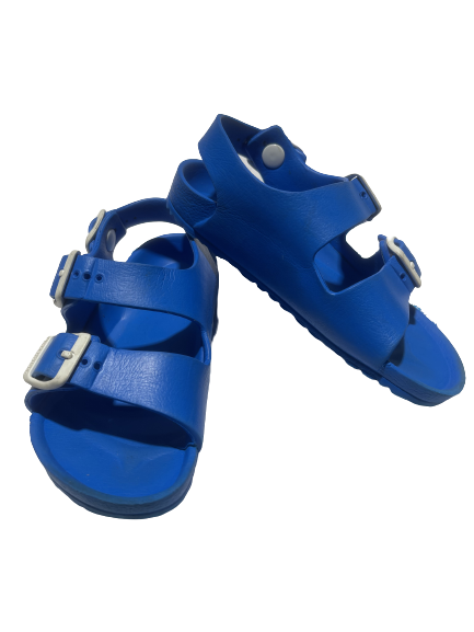 Birkenstock Boys Blue Open Toe Ankle Strap Buckle Slingback Sandal Sz 29 