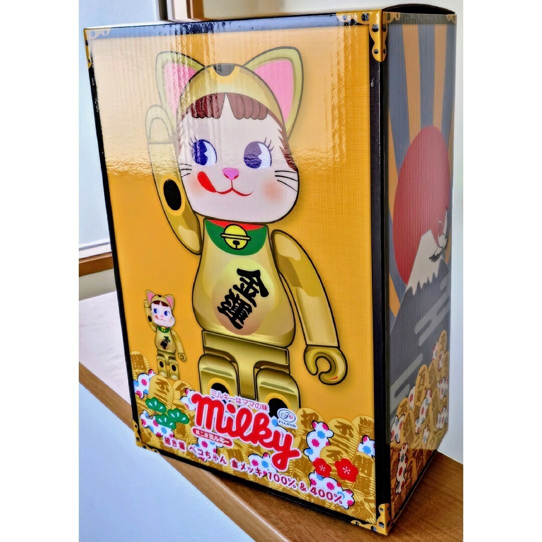 MEDICOM TOY - BAPE BE@RBRICK MANEKINEKO 金 GOLD 1000% BE@RBRICK BAPE® Maneki Neko Gold Plated & Daruma Silver