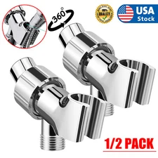 2PCS New Adjustable Handheld Shower Head Stand Advanced Stand Shower Arm Adapter