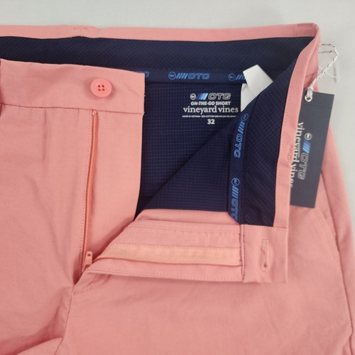 Vineyard Vines OTG Pantaloncini W 32 9 " Tasche Zip Passione Frutta 1H001073 - Foto 4 di 8
