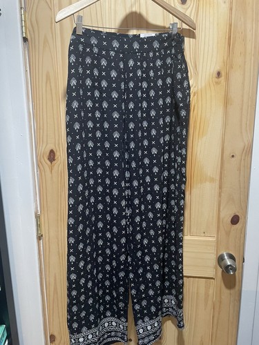 Style & Co Rayon Loose Fitting Wide Leg Pants XXL. Blk/white New W/Tags - Picture 3 of 5