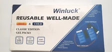 (2) Hot and Cold Therapy Reusable 5" x 11.5" Gel Ice Packs with Wrap Straps New