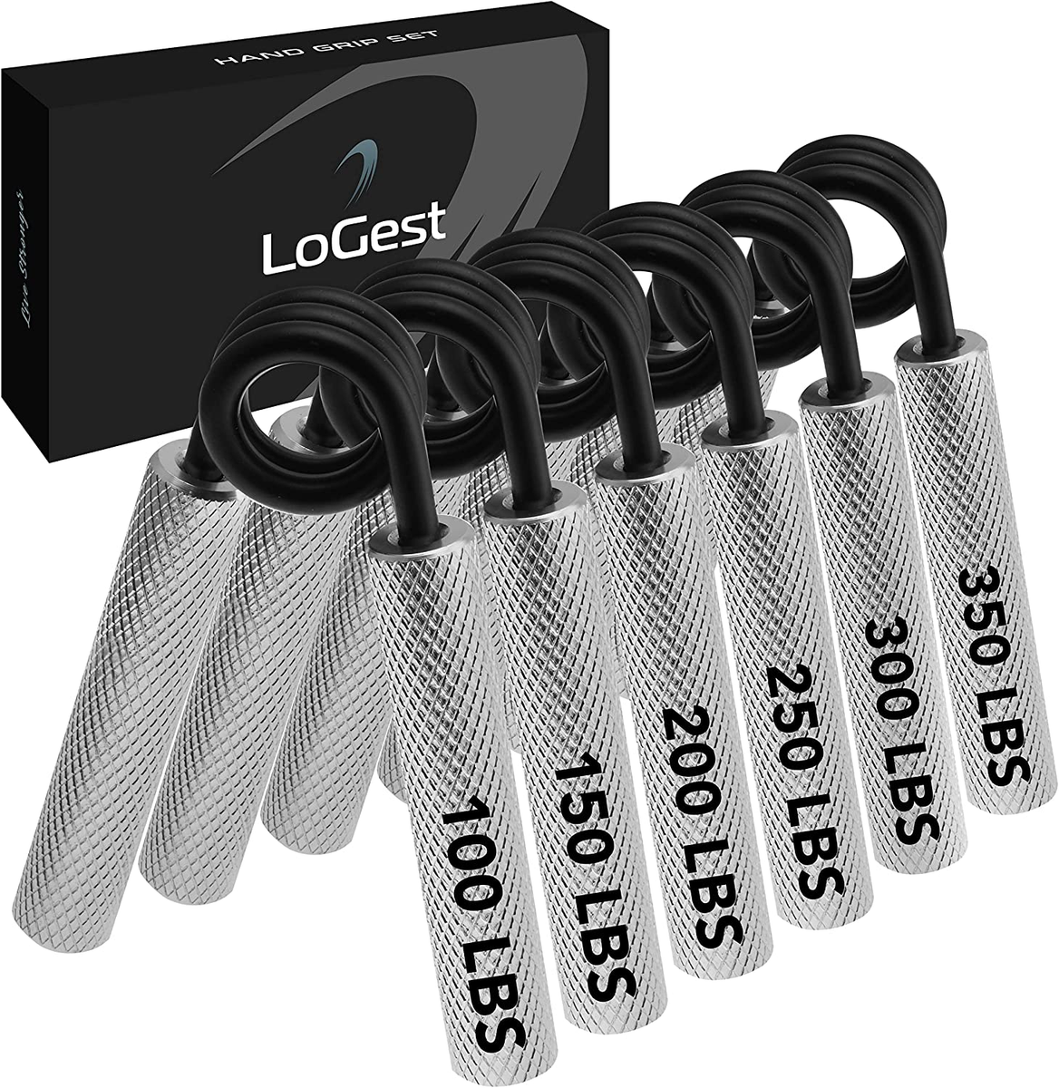 HAND GRIP SET Metal Strengthener Wrist Forearm Exerciser Strength