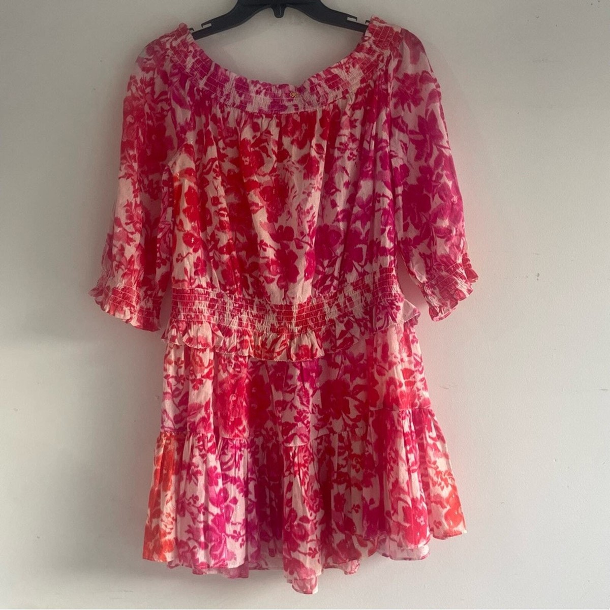 New! Pily Q Pink Swim Azalea Claire Ruffle Mini Dress nwt 22211 | eBay