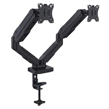 JUICEUP Dual Monitor Stand, Adjustable Gas Spring  Arm,  15 -27 inch Screen