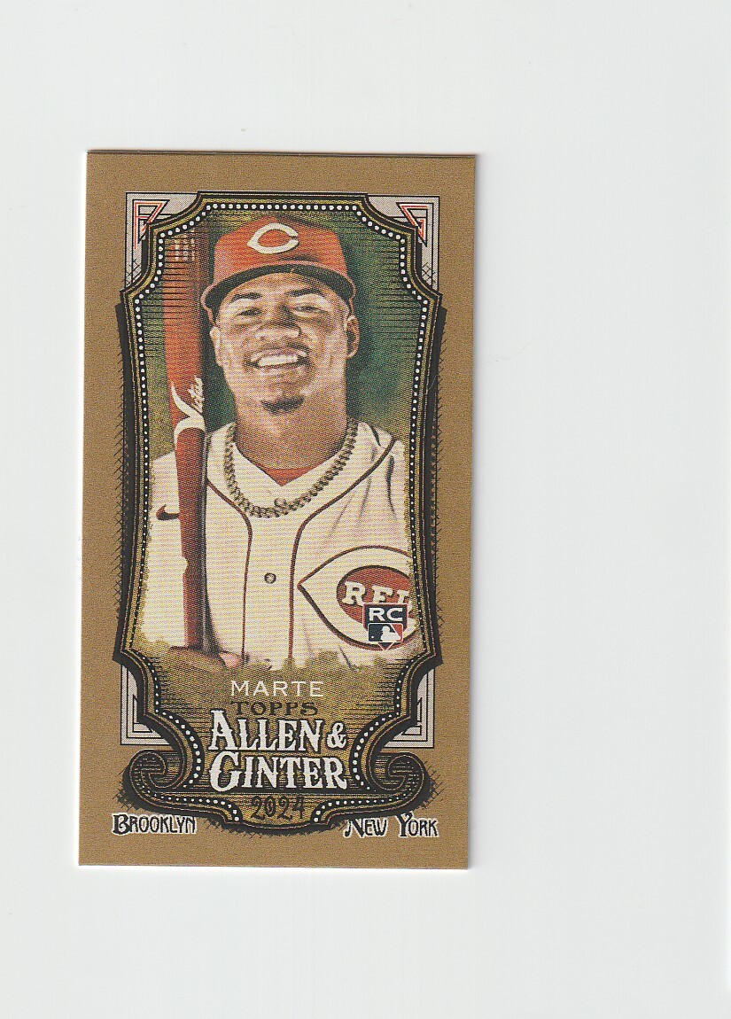 2024 Topps Allen and Ginter #71 Noelvi Marte Mini Gold Border
