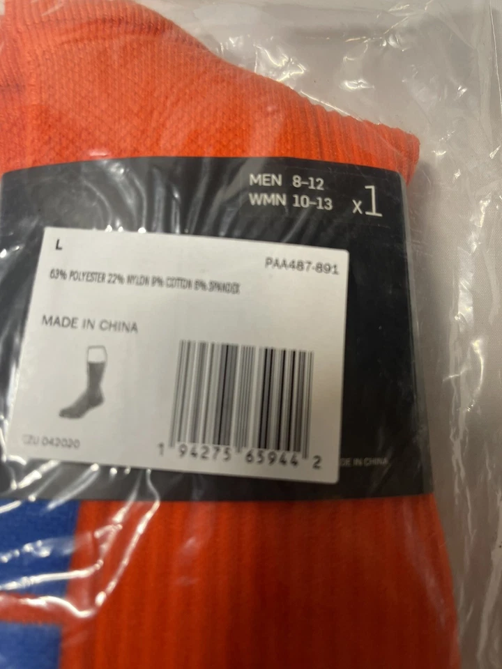 NBA Nike Auténticos Calcetines Rojos Talla Hombre 8-12 Mujer 10-13 Hasta la Rodilla PAA487-891 S79 Foto 4 de 4