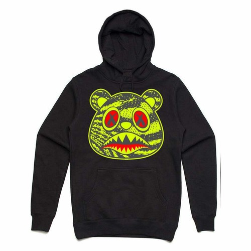 BAWS Men Zebra Baws Hoodie (Black 