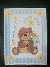 SUZY'S ZOO "THINKING OF YOU!" BEAR STICKER SHEET #90015.