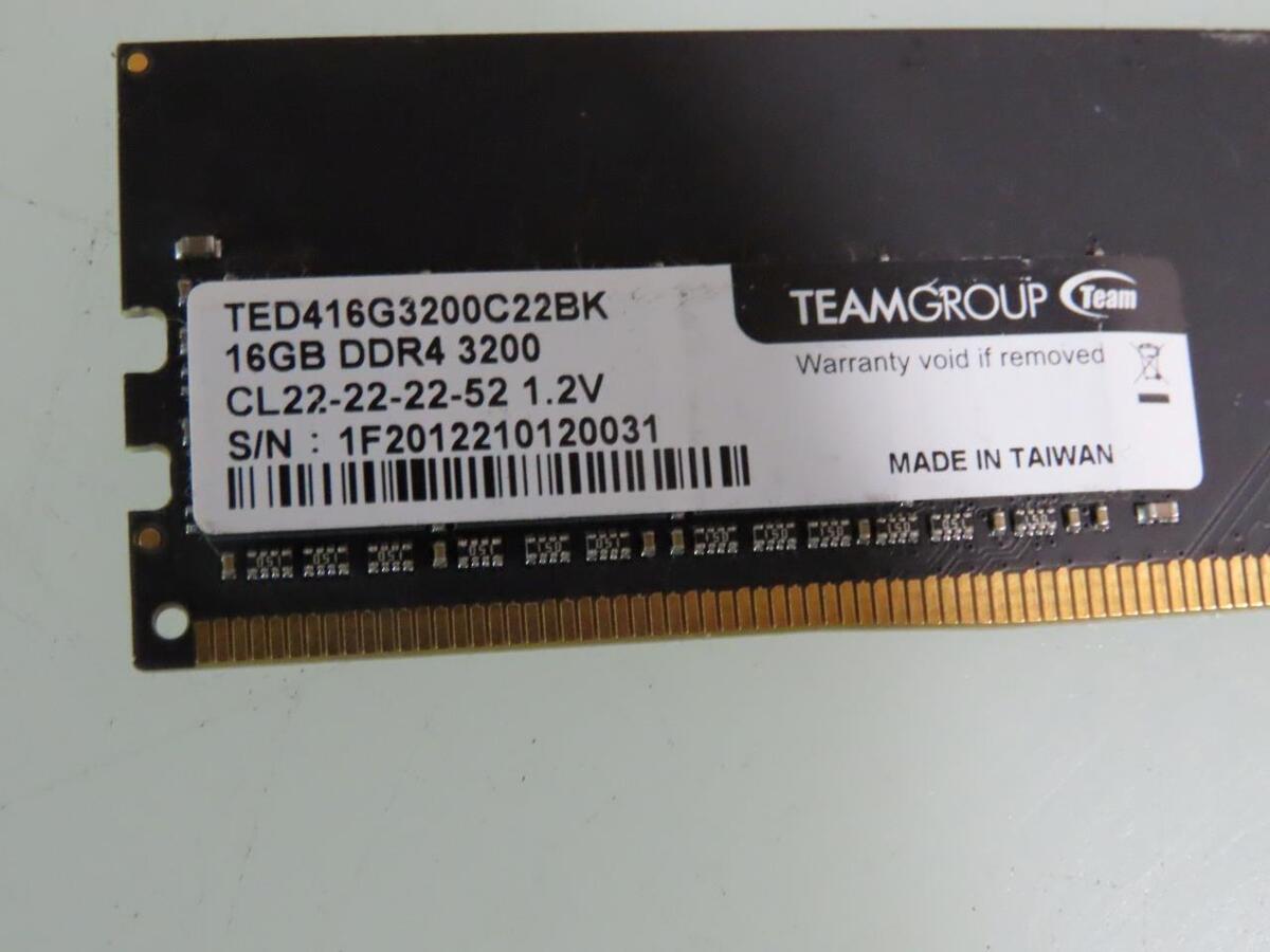 TEAMGROUP TED416G3200C22BK Elite DDR4 16GB 3200MHz (PC4 TEAMGROUP TED416G3200C22BK Elite DDR4 16GB 3200MHz (PC4