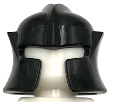 Lego New Black Minifigure Headgear Helmet Castle with Cheek Protection Angled