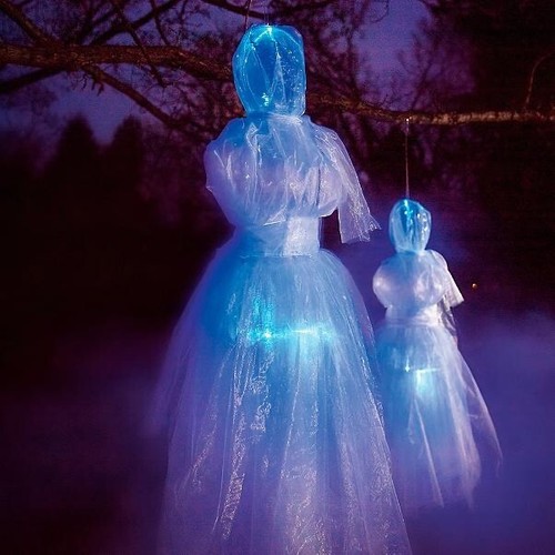 Discontinued Grandin Road PreLit Hanging Ghost Lady eBay